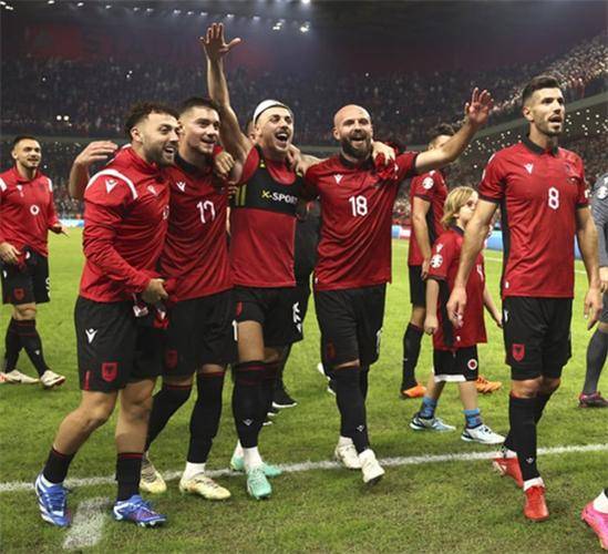 阿尔巴尼亚队在欧预赛比赛中战胜对手